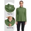 imageMAGCOMSEN Womens Shirts Long Sleeve 14 Zip UPF50 UV Sun Protection Quick Dry Workout Hiking Athletic Shirts Rash GuardGreen