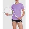 imageMAGCOMSEN Womens Short Sleeve TShirts UPF 50 Sun Protection Quick Dry Athletic Running Workout Rash Guard TopsL Purple