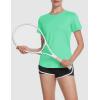 imageMAGCOMSEN Womens Short Sleeve TShirts UPF 50 Sun Protection Quick Dry Athletic Running Workout Rash Guard TopsM Green
