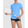 imageMAGCOMSEN Womens Short Sleeve TShirts UPF 50 Sun Protection Quick Dry Athletic Running Workout Rash Guard TopsS Blue