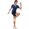 imageMAGCOMSEN Workout Tops for Women UPF 50 Quick Dry Short Sleeve Sun Protection VNeck Shirts Lightweight Hiking T ShirtsDark Blue