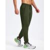 imageMAGCOMSEN Fleece Lined Joggers for Mens Winter Thermal Warm Sweatpants with Pockets Workout Athletic Gym PantsArmy Green