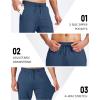 imageMAGCOMSEN Fleece Lined Joggers for Mens Winter Thermal Warm Sweatpants with Pockets Workout Athletic Gym PantsBlue Grey