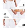 imageMAGCOMSEN Fleece Lined Joggers for Mens Winter Thermal Warm Sweatpants with Pockets Workout Athletic Gym PantsWhite