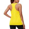 imageMAGCOMSEN Tank Top for Women Workout Racerback Sleeveless Loose Fit Tops Athletic Yoga Running Gym Muscle Pilates TankYellow