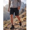 image:imageMAGCOMSEN Mens Hiking Shorts 9 Quick Dry Lightweight Running Shorts with Zipper Pockets for Workout Athletic Sport1black