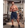 image:imageMAGCOMSEN Mens Hiking Shorts 9 Quick Dry Lightweight Running Shorts with Zipper Pockets for Workout Athletic Sport2navy