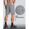 image:imageMAGCOMSEN Mens Hiking Shorts 9 Quick Dry Lightweight Running Shorts with Zipper Pockets for Workout Athletic Sport3light Grey