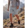 image:imageMAGCOMSEN Mens Hiking Shorts 9 Quick Dry Lightweight Running Shorts with Zipper Pockets for Workout Athletic Sport3light Grey