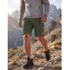 image:imageMAGCOMSEN Mens Hiking Shorts 9 Quick Dry Lightweight Running Shorts with Zipper Pockets for Workout Athletic SportArmy Green