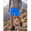 image:imageMAGCOMSEN Mens Hiking Shorts 9 Quick Dry Lightweight Running Shorts with Zipper Pockets for Workout Athletic SportAzure