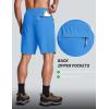 image:imageMAGCOMSEN Mens Hiking Shorts 9 Quick Dry Lightweight Running Shorts with Zipper Pockets for Workout Athletic SportAzure