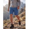 image:imageMAGCOMSEN Mens Hiking Shorts 9 Quick Dry Lightweight Running Shorts with Zipper Pockets for Workout Athletic SportBlue Grey