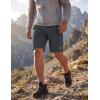 image:imageMAGCOMSEN Mens Hiking Shorts 9 Quick Dry Lightweight Running Shorts with Zipper Pockets for Workout Athletic SportDark Grey