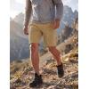 image:imageMAGCOMSEN Mens Hiking Shorts 9 Quick Dry Lightweight Running Shorts with Zipper Pockets for Workout Athletic SportKhaki