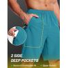 image:imageMAGCOMSEN Mens Hiking Shorts 9 Quick Dry Lightweight Running Shorts with Zipper Pockets for Workout Athletic SportLake Blue