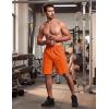 image:imageMAGCOMSEN Mens Hiking Shorts 9 Quick Dry Lightweight Running Shorts with Zipper Pockets for Workout Athletic SportOrange