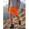 image:imageMAGCOMSEN Mens Hiking Shorts 9 Quick Dry Lightweight Running Shorts with Zipper Pockets for Workout Athletic SportOrange