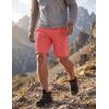 image:imageMAGCOMSEN Mens Hiking Shorts 9 Quick Dry Lightweight Running Shorts with Zipper Pockets for Workout Athletic SportWatermelon Red