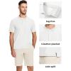 image:imageMAGCOMSEN Mens Polo Shirts Short Sleeve Collared Shirt Moisture Wicking Dry Fit Performance Golf Casual Work ShirtsWhite