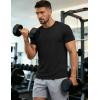 image:imageMAGCOMSEN Mens Short Sleeve UPF 50 TShirt Quick Dry Workout Athletic Running Swim Tops Tee Rash Guard Performance Shirts02black