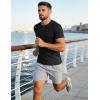 image:imageMAGCOMSEN Mens Short Sleeve UPF 50 TShirt Quick Dry Workout Athletic Running Swim Tops Tee Rash Guard Performance Shirts02black
