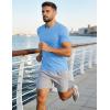 image:imageMAGCOMSEN Mens Short Sleeve UPF 50 TShirt Quick Dry Workout Athletic Running Swim Tops Tee Rash Guard Performance Shirts05sky Blue