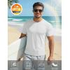 image:imageMAGCOMSEN Mens Short Sleeve UPF 50 TShirt Quick Dry Workout Athletic Running Swim Tops Tee Rash Guard Performance Shirts06white