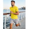 image:imageMAGCOMSEN Mens Short Sleeve UPF 50 TShirt Quick Dry Workout Athletic Running Swim Tops Tee Rash Guard Performance Shirts07yellow