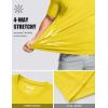 image:imageMAGCOMSEN Mens Short Sleeve UPF 50 TShirt Quick Dry Workout Athletic Running Swim Tops Tee Rash Guard Performance Shirts07yellow