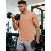 image:imageMAGCOMSEN Mens Short Sleeve UPF 50 TShirt Quick Dry Workout Athletic Running Swim Tops Tee Rash Guard Performance ShirtsApricot
