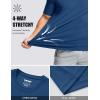 image:imageMAGCOMSEN Mens Short Sleeve UPF 50 TShirt Quick Dry Workout Athletic Running Swim Tops Tee Rash Guard Performance ShirtsBlue Grey