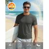 image:imageMAGCOMSEN Mens Short Sleeve UPF 50 TShirt Quick Dry Workout Athletic Running Swim Tops Tee Rash Guard Performance ShirtsDark Grey