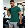 image:imageMAGCOMSEN Mens Short Sleeve UPF 50 TShirt Quick Dry Workout Athletic Running Swim Tops Tee Rash Guard Performance ShirtsEmerald Green