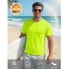 image:imageMAGCOMSEN Mens Short Sleeve UPF 50 TShirt Quick Dry Workout Athletic Running Swim Tops Tee Rash Guard Performance ShirtsFluorescent Green