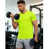 image:imageMAGCOMSEN Mens Short Sleeve UPF 50 TShirt Quick Dry Workout Athletic Running Swim Tops Tee Rash Guard Performance ShirtsFluorescent Green