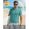 image:imageMAGCOMSEN Mens Short Sleeve UPF 50 TShirt Quick Dry Workout Athletic Running Swim Tops Tee Rash Guard Performance ShirtsGrey Green