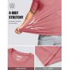 image:imageMAGCOMSEN Mens Short Sleeve UPF 50 TShirt Quick Dry Workout Athletic Running Swim Tops Tee Rash Guard Performance ShirtsGrey Pink