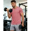 image:imageMAGCOMSEN Mens Short Sleeve UPF 50 TShirt Quick Dry Workout Athletic Running Swim Tops Tee Rash Guard Performance ShirtsGrey Pink