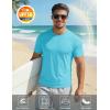 image:imageMAGCOMSEN Mens Short Sleeve UPF 50 TShirt Quick Dry Workout Athletic Running Swim Tops Tee Rash Guard Performance ShirtsIce Blue