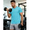 image:imageMAGCOMSEN Mens Short Sleeve UPF 50 TShirt Quick Dry Workout Athletic Running Swim Tops Tee Rash Guard Performance ShirtsIce Blue