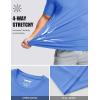image:imageMAGCOMSEN Mens Short Sleeve UPF 50 TShirt Quick Dry Workout Athletic Running Swim Tops Tee Rash Guard Performance ShirtsLight Blue
