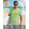 image:imageMAGCOMSEN Mens Short Sleeve UPF 50 TShirt Quick Dry Workout Athletic Running Swim Tops Tee Rash Guard Performance ShirtsLight Green