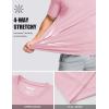 image:imageMAGCOMSEN Mens Short Sleeve UPF 50 TShirt Quick Dry Workout Athletic Running Swim Tops Tee Rash Guard Performance ShirtsLight Pink