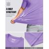 image:imageMAGCOMSEN Mens Short Sleeve UPF 50 TShirt Quick Dry Workout Athletic Running Swim Tops Tee Rash Guard Performance ShirtsLight Purple
