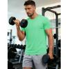 image:imageMAGCOMSEN Mens Short Sleeve UPF 50 TShirt Quick Dry Workout Athletic Running Swim Tops Tee Rash Guard Performance ShirtsMint Green
