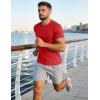 image:imageMAGCOMSEN Mens Short Sleeve UPF 50 TShirt Quick Dry Workout Athletic Running Swim Tops Tee Rash Guard Performance ShirtsTomato