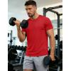 image:imageMAGCOMSEN Mens Short Sleeve UPF 50 TShirt Quick Dry Workout Athletic Running Swim Tops Tee Rash Guard Performance ShirtsTomato