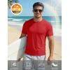 image:imageMAGCOMSEN Mens Short Sleeve UPF 50 TShirt Quick Dry Workout Athletic Running Swim Tops Tee Rash Guard Performance ShirtsTomato