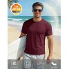 image:imageMAGCOMSEN Mens Short Sleeve UPF 50 TShirt Quick Dry Workout Athletic Running Swim Tops Tee Rash Guard Performance ShirtsWine